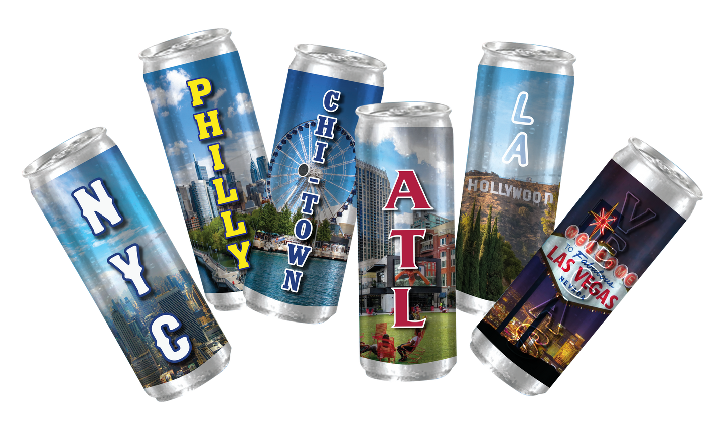 Custom Printed Aluminum Cans (12oz) UNI