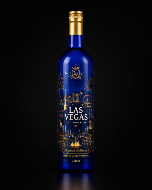 CityScape Limited Edition Las Vegas 750ml glass bottle